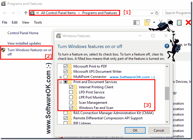 Turn ON-OFF Fax and Scan in Windows!