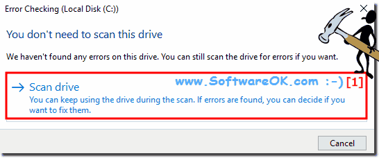 Error Checking Local Disk in Windows-10!