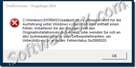 OneDrive.exe - Invalid image!