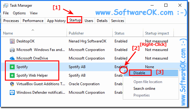 Remove Spotify from Windows-10 Autostart!