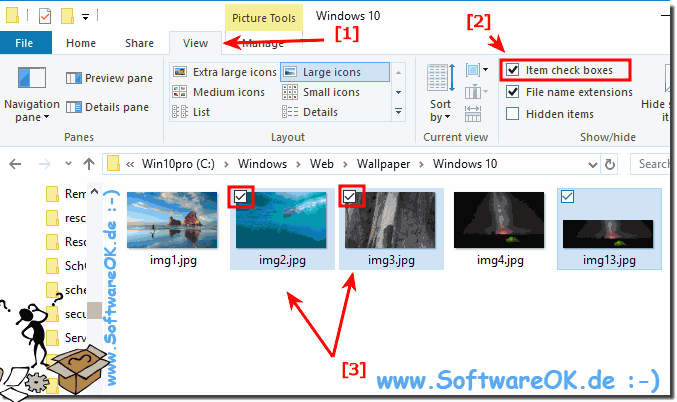 Select Multiple Files or Folders in Windows 10 Explorer!