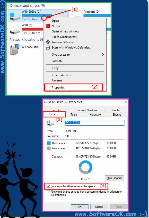 Fix insufficient space on drive C in Windows 10!