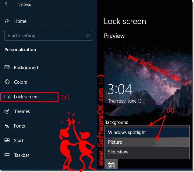 Own Picture on logon screen background for Windows 10!