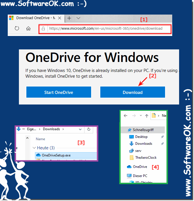 Show OneDrive in File Explorer on Windows 10!