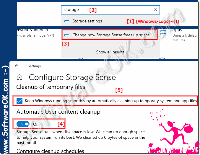 Delete temporary files and others automatically under Windows 11 and 10!