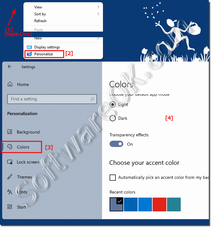 Change of the color setting Windows 11!