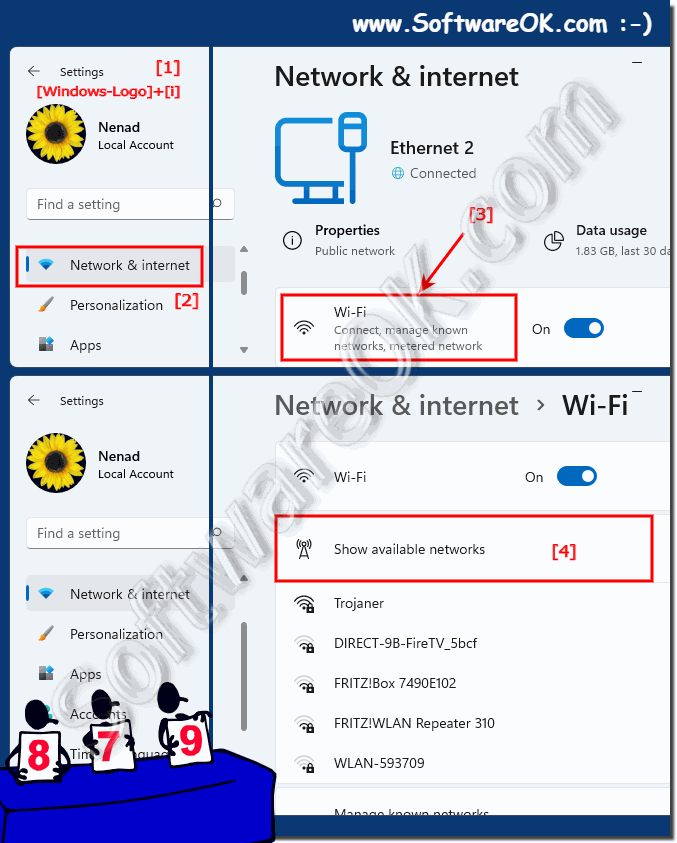 Show available WiFi networks on Windows 11!