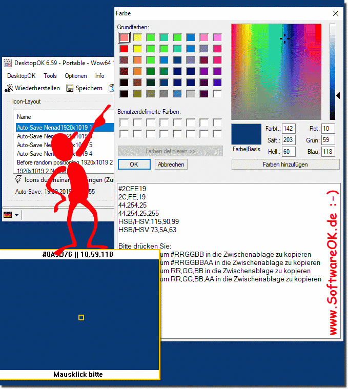 Get Pixel Color RGB or RGBA from Windows-Desktop