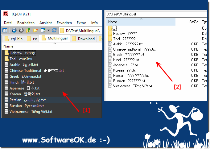Full Unicode character set in Quad Explorer for MS Windows OS!