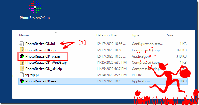 Make the photo resizer portable for all Microsoft Windows OS!