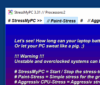 Stress test for your PC. Let him sweat.