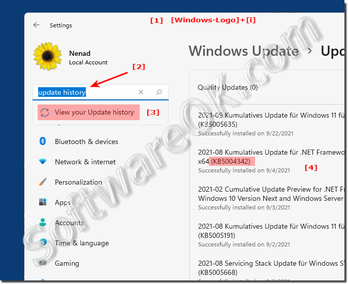 View Windows Updates!