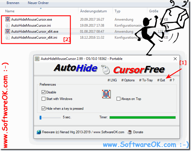 download the new AutoHideMouseCursor 5.52