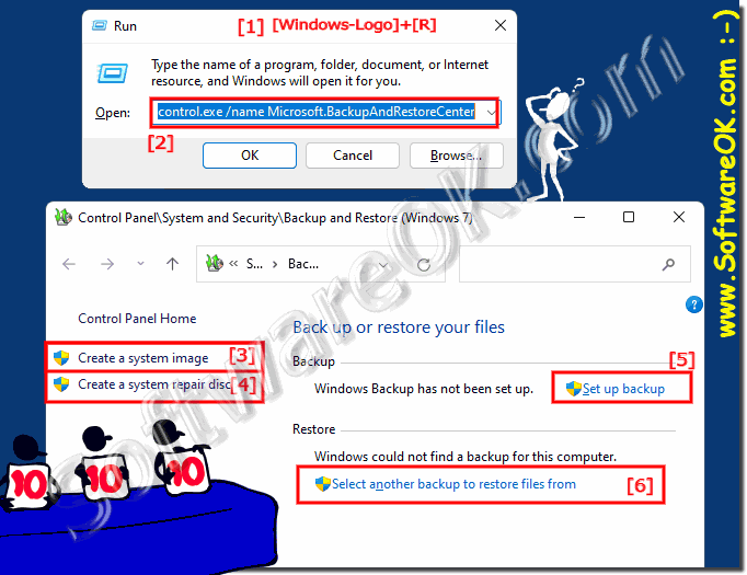 Backup and restoring on Windows 11, 10