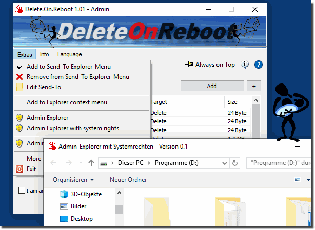 System Rights Admin Explorer in Windows!