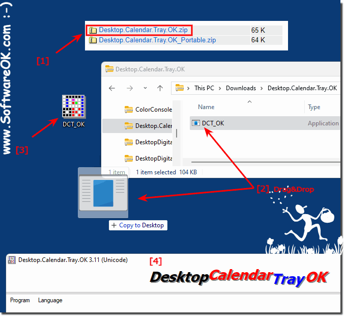Can I continue to use the desktop calendar under Windows 11?