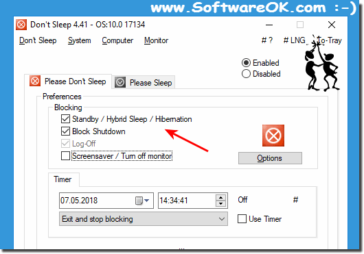 Best Standby Hibernation prevent option on Windows!