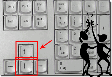 Up or Down Keys on Windows!