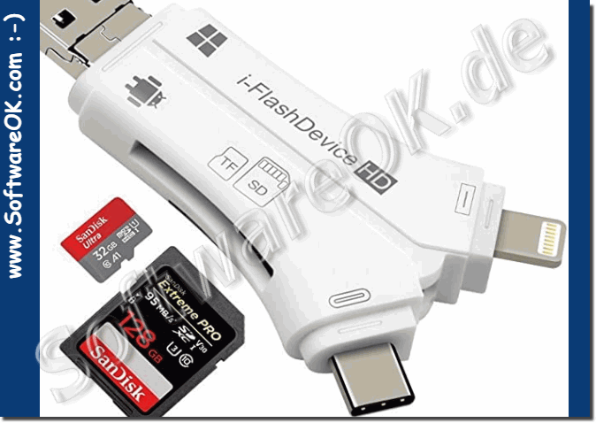 A USB 3.0 SD card adapter as an example for Windows and Andrioid!