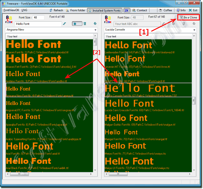 FontViewOK 8.21 download the new for windows