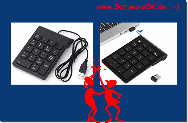 External separate number pad and number pad!