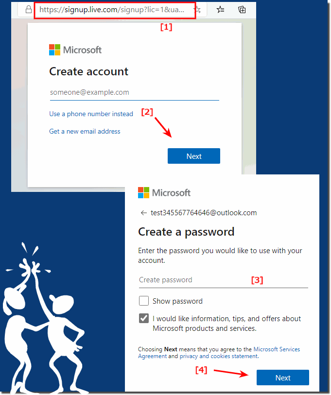 Sign up for or register for a Windows Live ID!