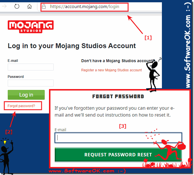 Minecraft Mojang Passwort Reset!