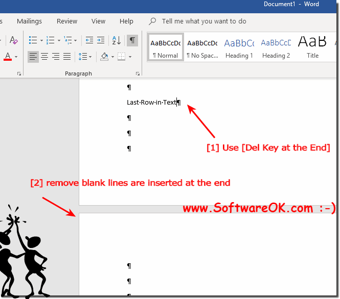 cannot delete blank page in word 2010