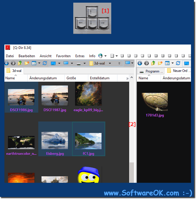 Mark images in File Explorer only with keyboard!