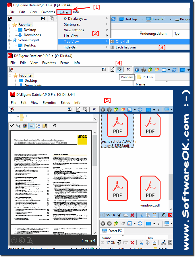 Preview PDF files of Adobe and other Images from Explorer views?