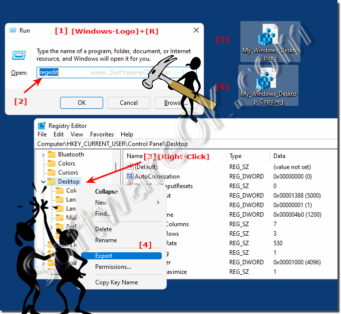 Backup and restore registry on all MS Windows OS!