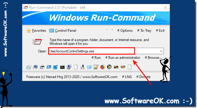 Advantages of the Alternative Run Dialog to Execute commands!