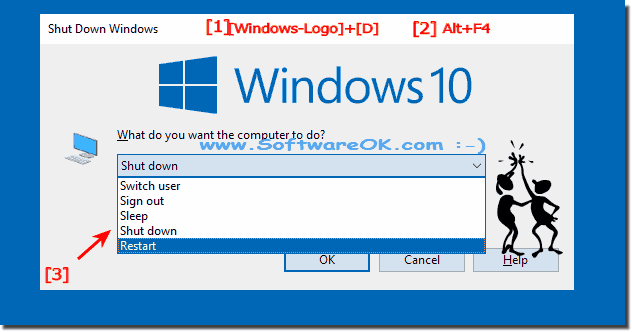 Initiate Windows shutdown or reboot!