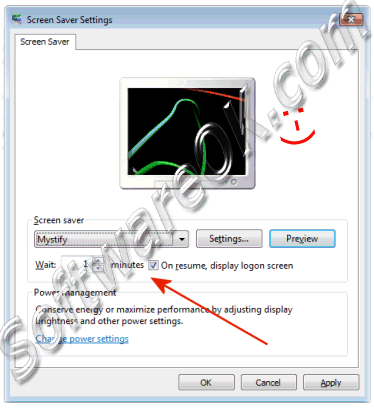 Enable or Disable the Screen-Saver Password on Windows-7