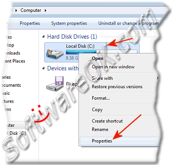  Start the Disk Defragmenter in Windows 7