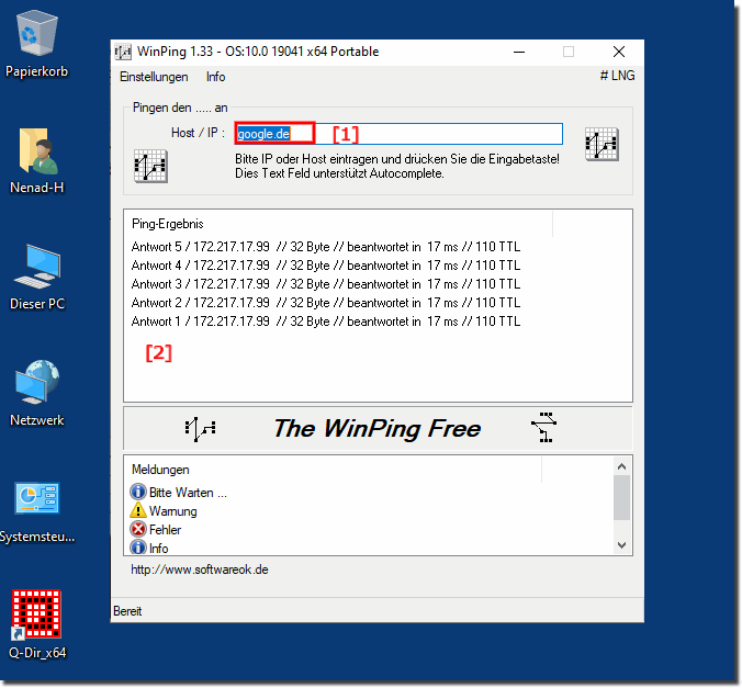 Use WinPing in your home network!