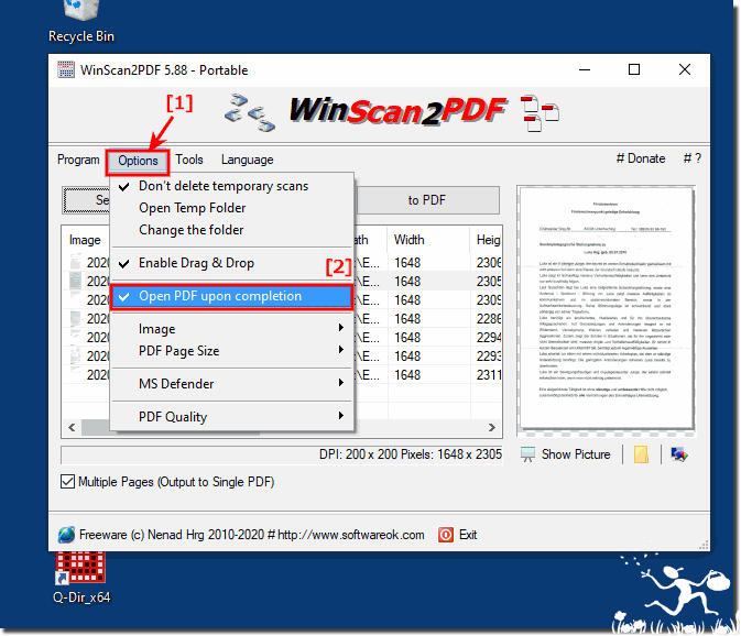 Auto Open after Save to PDF!