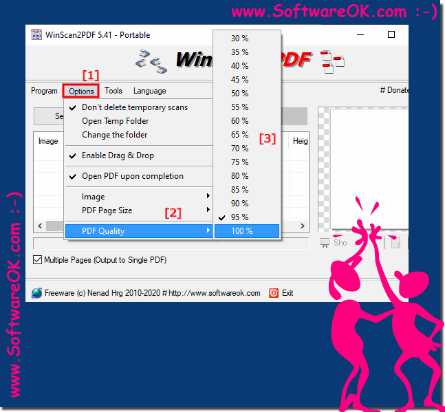 Change the Quality of scanned PDF-File in Win-Scan-To-PDF