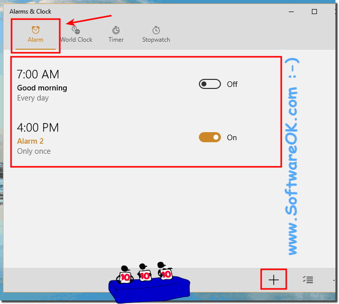 Additional Alarm in Windows 10!