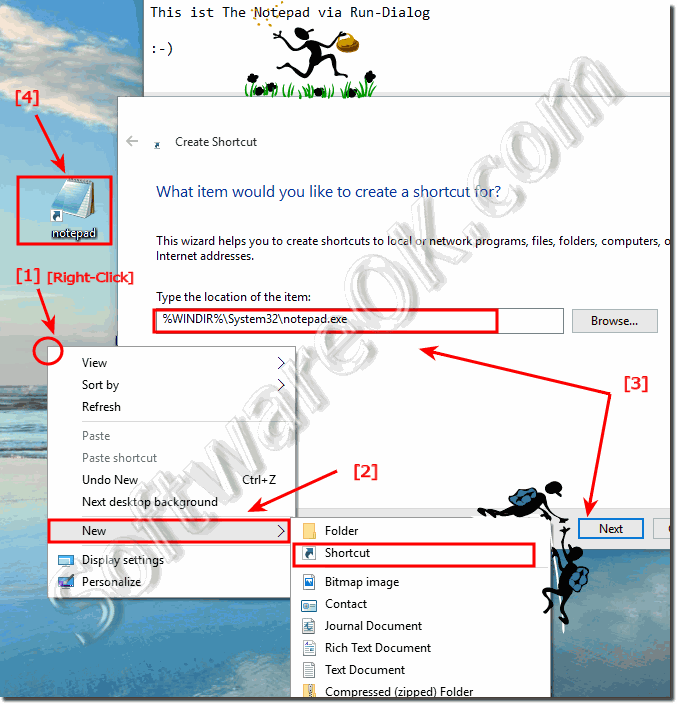 how to find notepad on windows 10