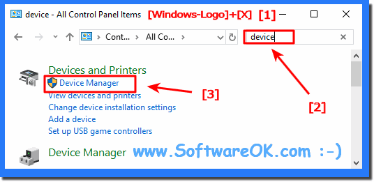 Find Device Manager in Windows-10 Control Panel!