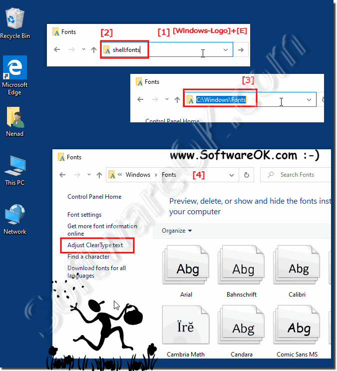 Download Font Windows 10