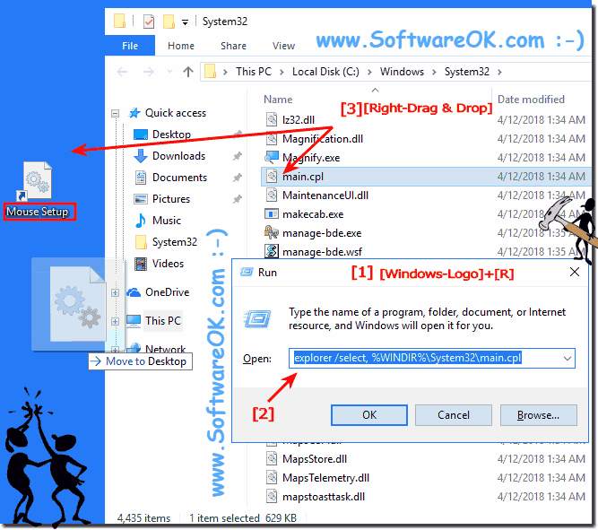 Mouse Settings Desktop Shortcut on Windows-10!