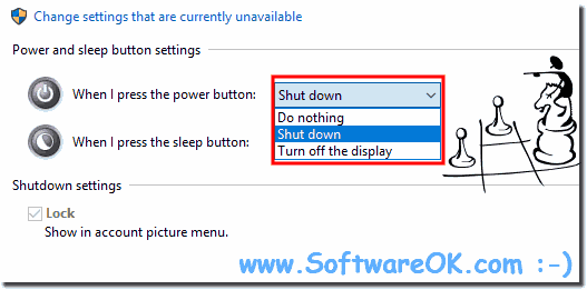 Power Button Action windows 10!