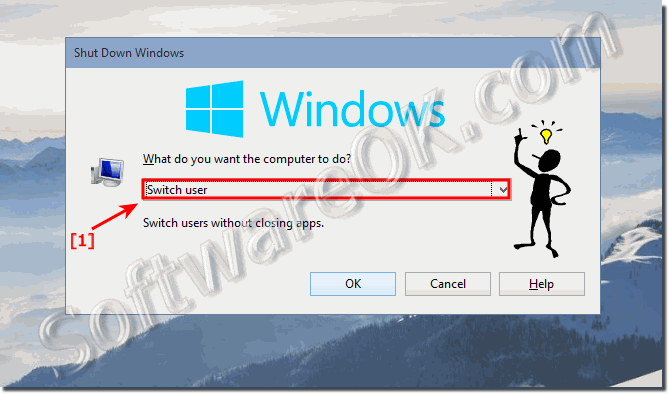 Switch user in Windows 10 keyboard-Shortcut!