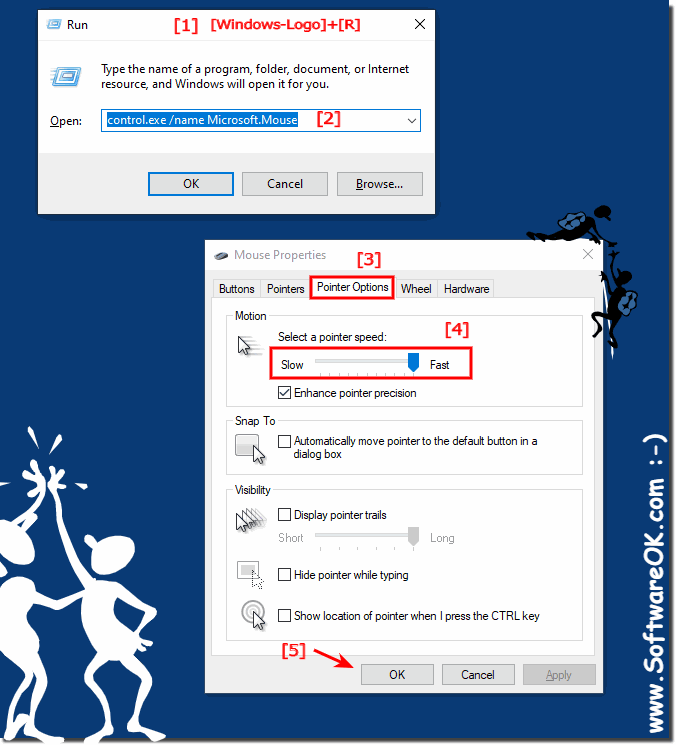 Windows 10 mouse pointer-cursor speed!