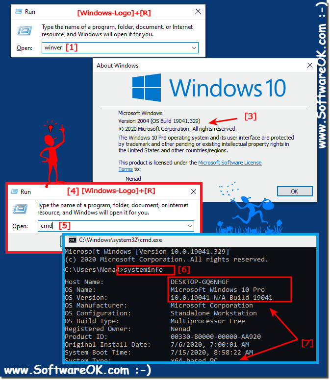 Windows 10 version and build number!