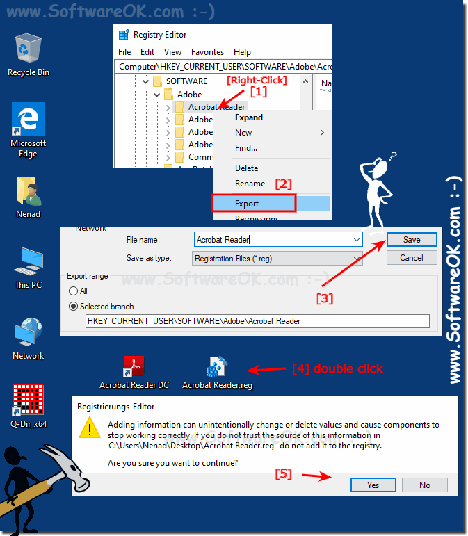windows 10 restore registry