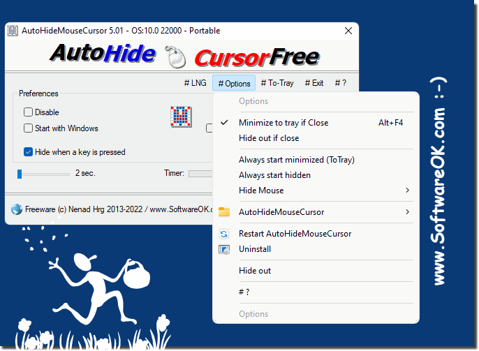 AutoHideMouseCursor 5.51 for windows download free