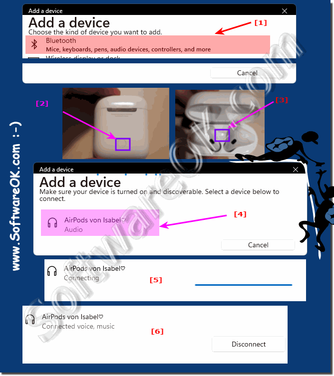 Connect the AirPods to the Windows 11 PC!